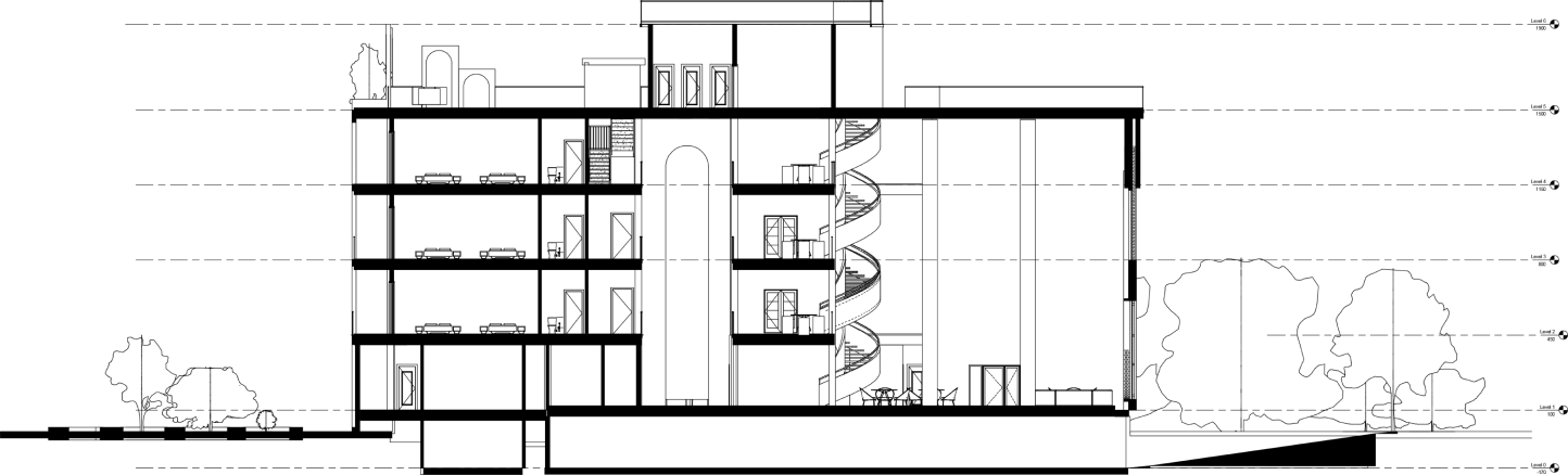 hotel second floor plan